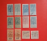 ROMANIA-lot-fiscale2 Ferdinand, Carol--stampilate
