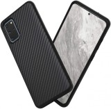 Husa pentru Samsung Galaxy S20, Perfect Fit, cu insertii de carbon, negru, NOU