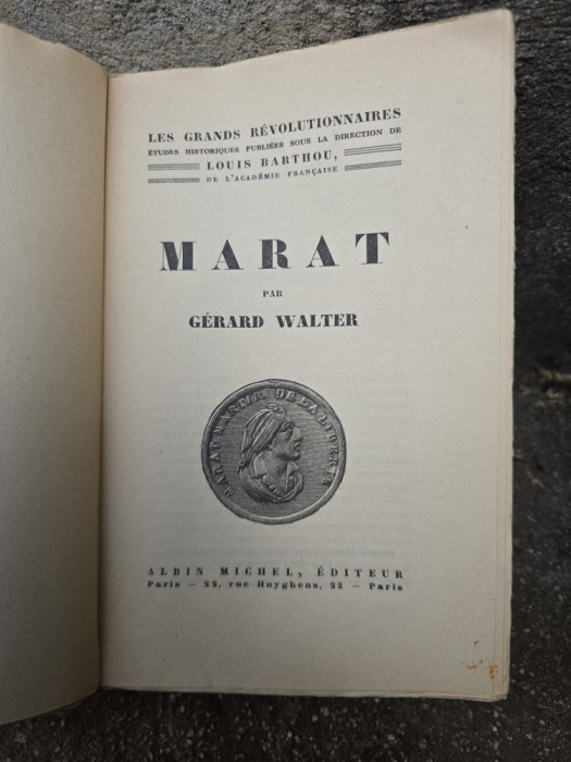 Marat - G&eacute;rard Walter