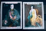 Monaco 1981 arta pictura Luis II / prințesa Charlotte serie 2v nestampilata, Nestampilat