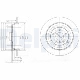 Disc frana Mercedes M-Class, R-Class Motor ML 280 CDI 4-matic, ML 300 4-matic, ML 300 CDI 4-matic, ML 300 CDI 4-matic, ML 320 CDI 4-matic, 330x14mm,