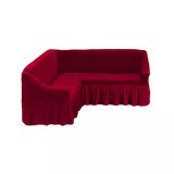 Cumpara ieftin Husa coltar din bumbac elasticizat Bordo - HEP122