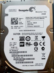 HDD Laptop Seagate Momentus Thin 250GB 7200RPM. Impecabil!! foto