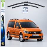 Cumpara ieftin Ștergătoare VW Caddy IV MPV (SAB, SAJ) 2015-2020 | Valeo Silencio Xtrm VF824 | Set Față 600+450mm