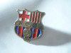 Insigna Fotbal FC Barcelona , metal si email , dim.=1,7x1,8cm ,cu surub
