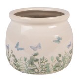 Cumpara ieftin Ghiveci flori ceramica multicolora Fluturasi &Oslash; 12x10 cm