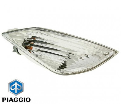 Semnalizare fata dreapta transparenta originala Piaggio Fly 50-100-125-150cc foto