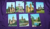 Lot 10 carti postale Timisoara judetul Timis catedrala ortodoxa vederi ilustrate, Circulata, Printata