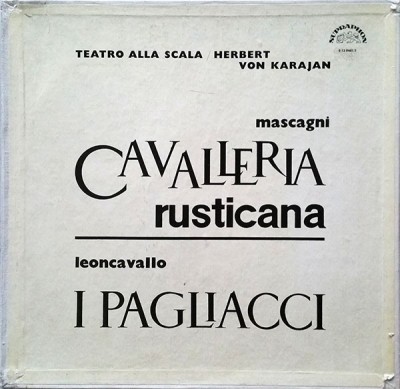 Disc vinil, LP. CAVALLERIA RUSTICANA. I PAGLIACCI. SETBOX 3 DISCURI VINIL-TEATRO ALLA SCALA-271727 foto
