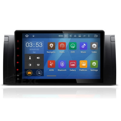 Navigatie Auto Multimedia cu GPS Android BMW Seria 5 E39 X5 E53, Display 9 inch, 2GB RAM +32 GB ROM, Internet, 4G, Aplicatii, Waze, Wi-Fi, USB, Blueto foto