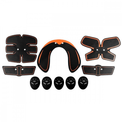 Monlove Smart Fitness Series Aparat Electrostimulare Muschi 5 in 1 (Fesieri + Aparat pentru Abdomen, Brate, Aparat cervical) Anticelulitic, Pentru Ton foto