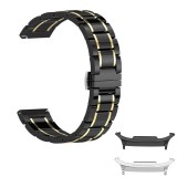 Curea ceramica, compatibila cu Samsung Galaxy Watch8 Classic 46mm, Black Gold