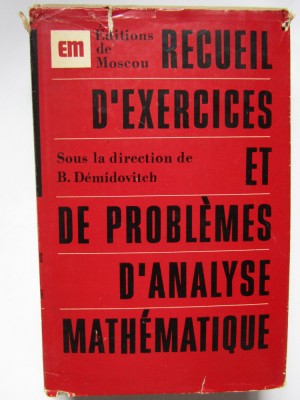 Recueil d&amp;#039;exercices et de problemes d;analyse mathematique - Demidovitch foto