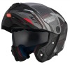 Casca modulabila pentru scuter - motocicleta MT Atom 2 SV Bast D5 negru/gri mat (ochelari soare integrati) Pinlock Ready &ndash; tip viziera: MT-V-35 S (55/
