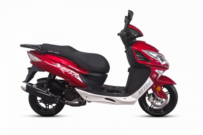 Scuter Barton Falcon 125cc, culoare rosu Cod Produs: MX_NEW MXFALCON125R