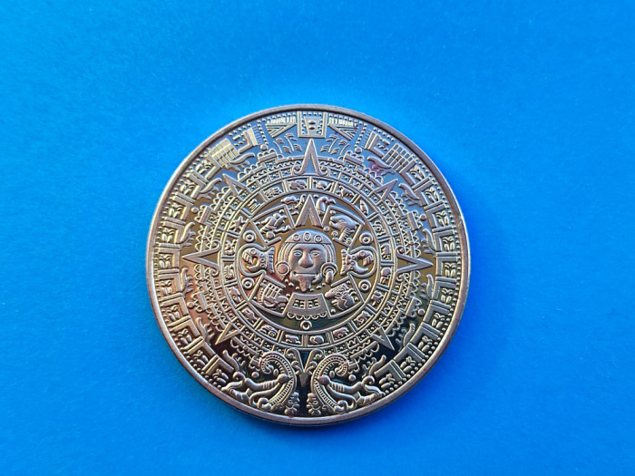 Medalie interesanta -Calendar Mayas ??-40 mm.
