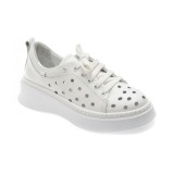 Pantofi sport GRYXX albi, 5091505, din piele naturala