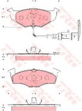 Set placute frana,frana disc SKODA FABIA I (6Y2) (1999 - 2008) TRW GDB1586