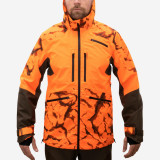 Jachetă 900 SUPERTRACK impermeabilă fluorescentă Bărbați, Solognac