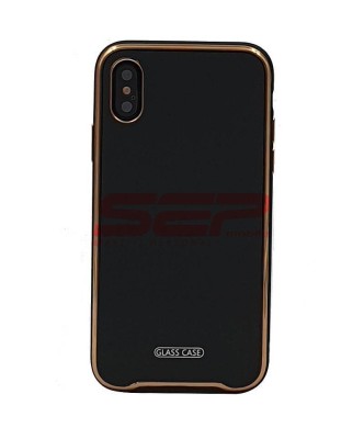 Toc TPU &amp;amp; Glass Luxury Apple iPhone XR Black foto