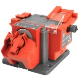Dispozitiv de ascutit multifunctional pentru cutite, foarfece, dalti si burghie, 65W, cu 3 adaptoare, Verke