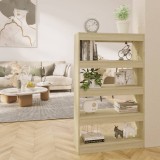 vidaXL Bibliotecă/Separator cameră, stejar sonoma, 80x30x135 cm, PAL