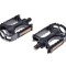 Set 2 pedale Wellgo din plastic pentru bicicleta, filet 9/16, culoare negru Cod:AWR0081