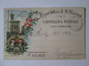 Carte poștala litografie ediție limitată Republica San Marino 1894, Circulata, Printata