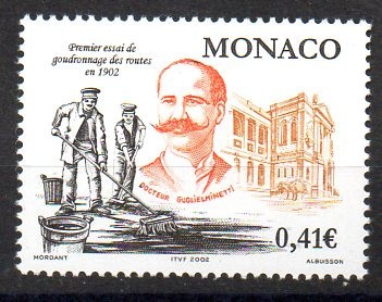 MONACO 2002, Aniversari -Ernest Guglielminetti, serie neuzata, MNH foto