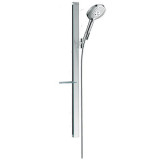 Cumpara ieftin Set de dus Hansgrohe, Raindance Select S 120, 3 jeturi, cu bara dreptunghiulara Unica E 90 cm, crom