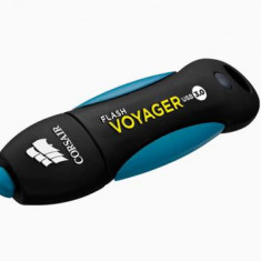 Stick USB Corsair Voyager, 256GB, USB 3.0 (Negru/Albastru)
