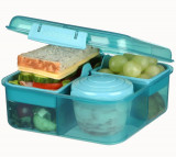 Cutie depozitare alimente plastic reciclat Sistema Bento 1.25 L