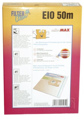 EIO50M SAC ASPIRATOR MICROMAX 4BUC. + 2 FILTRE FL0008-K pentru aspirator FILTERCLEAN foto