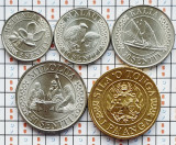Set 5 monede Tonga Tupou VI 5, 10, 20, 50 senti 1 Pa&#039;anga 2015 UNC - A028, Australia si Oceania
