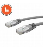 Cablu UTP patch RJ45 8p8c CAT5e 1m gri, Oem