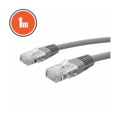 Cablu UTP patch RJ45 8p8c CAT5e 1m gri