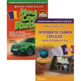 Pachet Legislatie rutiera 2026. Noul cod rutier si Intrebari de examen explicate pentru categoriile A, B, BE + CD (cod acces online) - Marius Stancule