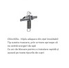 Adapatoare Iepuri Cincila cu Suzeta Otel Inoxidabil - Sistem Anti-Pierdere, Montare Facila pe Cusca