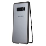Cumpara ieftin Husa Samsung Galaxy Note 8 Magnetic Case 360&deg; Neagra, Sticla, Protectie Socuri