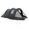 Cort camping, 3-4 persoane, impermeabil, cu vestibul, negru, 475x264x172 cm, ART