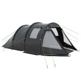 Cort camping, 3-4 persoane, impermeabil, cu vestibul, negru, 475x264x172 cm, ART