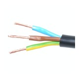 Cablu Electric 3x1 mm&sup2; MYYM Litat Cupru, Negru, Flexibil, Rola 100m