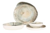 Rinart Set de vesela - Obvara - 24 bucăți - 6 persoane - Porţelan