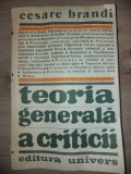 Teoria generala a criticii- Cesare Brandi