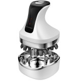 Aparat pentru masaj capilar, Masaj scalp, Rezistent la apa, Capete din silicon, Stimularea cresterii parului, Imbunatitirea circulatiei, alb, Oem