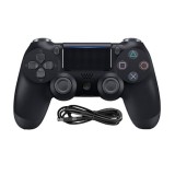 Controller ps4 cu fir, Joystick pentru Sony Playstation 4, PC, vibratii, negru, Oem