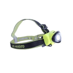 Lanterna LED cu benzi elastice pentru montare pe cap, 220 lm, 3 trepte de intensitate, 7 x 4 x 5 cm, Multicolor