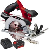 Einhell TE-CS 18/150 Li PXC + Starter Kit - Fierastrau circular 150x10 mm + Set 1 acumulator si incarcator Li-Ion 18 V 4 Ah