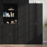 VidaXL Dulap &icirc;nalt, negru, 50x42,5x185 cm, lemn prelucrat