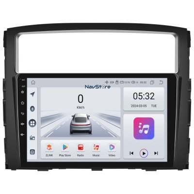Navigatie Android Dedicata Mitsubishi Pajero (2006 - 2018), 9 Inch, 4Gb Ram, 64Gb stocare, Bluetooth, WiFi, Carplay foto